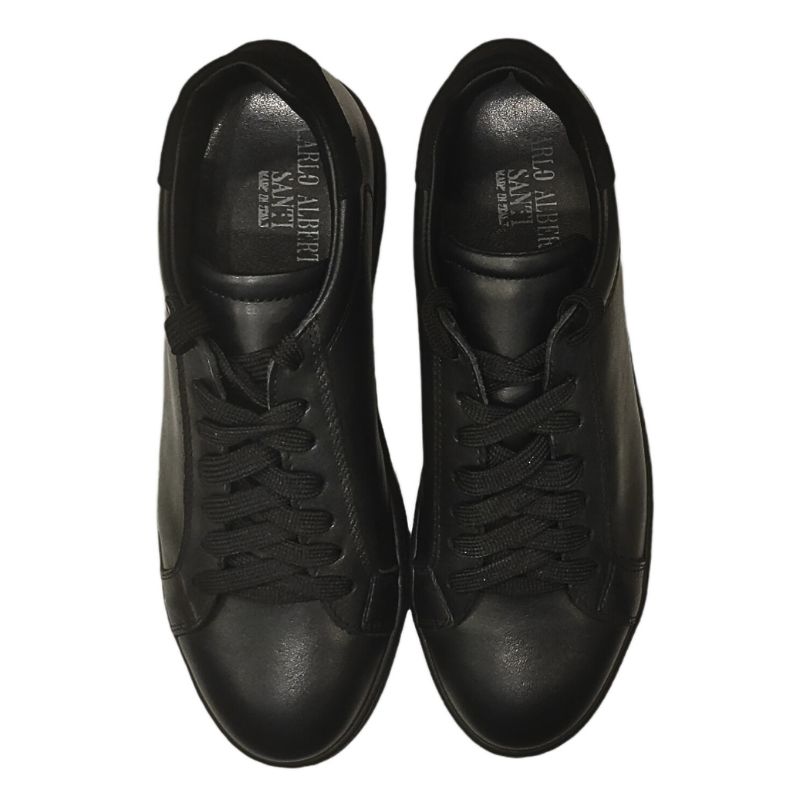 Sneakers in pelle nera - CARLO ALBERTO SANTI