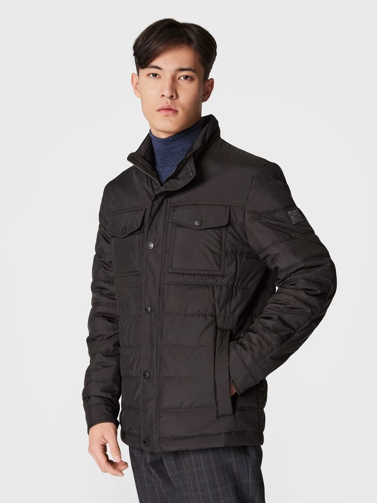 Giubbotto invernale Regular Fit - grigio scuro - BUGATTI