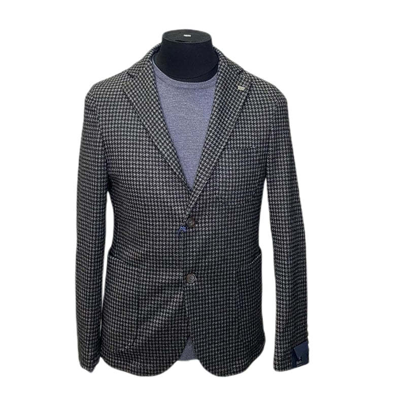 Giacca elasticizzata - grigio pied de poule - BARBATI